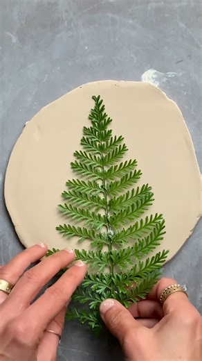 Art Daily Dose on Instagram: "With Christmas just around the corner, the artist brings the season straight into clay. Using pressed botanicals like pine, fir, and fern, along with delicate crocheted lace snowflakes, she captures winter textures directly in ceramic plates. Once fired and colored, each piece becomes a functional artwork — a plate that feels both handmade and seasonal, designed to bring a quiet Christmas atmosphere to the table. Artist: @vuvu_ceramics #art #ceramics #christmas #han