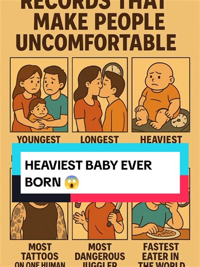 This baby holds the record for the heaviest baby ever born 😱 He weighed over 22 pounds (10 kg) at birth Doctors and nurses were completely shocked Can you imagine delivering a baby this big? #worldrecords #heaviestbaby #didyouknow #humanrecords #viral