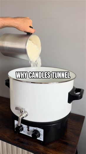 If your candle burns straight down the middle, this is why. 🕯️ Candles develop something called burn memory. If you blow a candle out before the melted wax reaches the edges of the jar, it will continue burning down the centre each time you light it. 💡 To help prevent tunnelling: • Let the wax melt all the way to the edges on the first burn • This usually takes around 2–3 hours depending on the candle size • Trim the wick before relighting Once a candle tunnels, it can be difficult to fully co