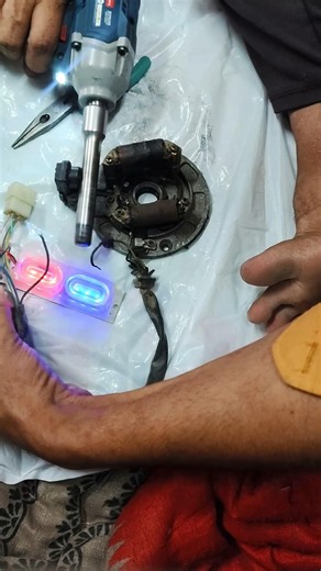 Check pickup coil without multimeter in just 1 minute #shots #bike #pickupwinding