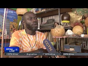 Artist transforms calabash gourds into sculpted lamps