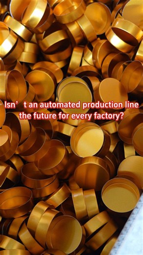 Isn’t an automated production line the future for every factory? #tamperproofcapproductionline #automatic #threadedaluminumcapproductionline #aluminumcap #packagingmachine