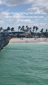 87K views · 1.5K reactions | The far end of the Venice Florida Fishing Pier is OPEN after repairs!! 9-30-2025 A year ago the pier was damaged by hurricanes. It feels so good to be back on it! Check out the first photo I took of the pier after it survived Hurricane Ian in 2022: https://liesl-walsh.pixels.com/featured/wave-impressions-at-venice-fishing-pier-florida-liesl-walsh.html #veniceflorida #venicefishingpier #gulfcoast #florida #venicebeach #venicefl | Liesl Walsh Photography | Facebook