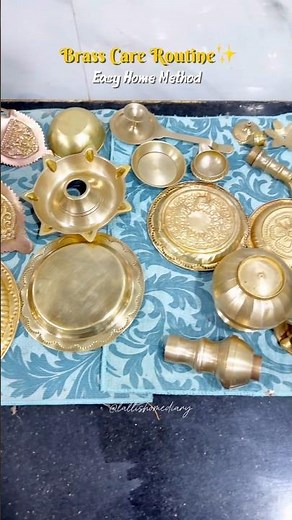 Sparkle Your Pooja Brass ✨ | #PoojaCleaning #BrassCleaning #cleaninghacks