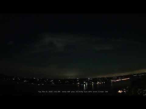 03/31/2026: Nightlapse: Lake Travis, Texas (Austin, TX): 4K, 60fps Daily Timelapse Video