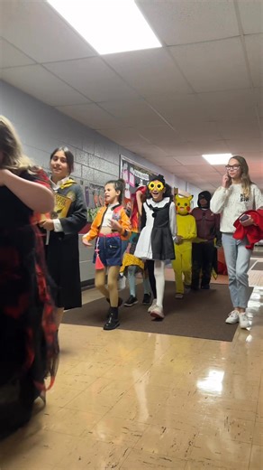2.7K views · 74 reactions | Halloween parade! Students in early childhood (EC) though 4th grade wore costumes to school today and had a parade through our middle school hallway. 懶❤️歷 | St. Anselm Catholic School | Facebook