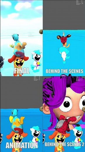 Doey The Doughman Play Music Rainbow 🎵 (behind the scenes) #poppyplaytime #animation