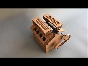 DIY Engine Model W16 Bugatti Veyron from cardboard