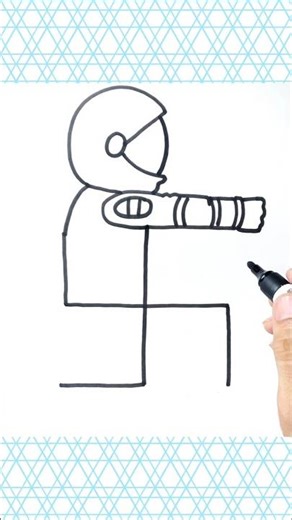 Astronot Drawing#drawingteachersuraj #howtodraw #drawing