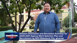 3.2K views · 47 reactions | Division Orientation and Simulation Activities for 2020-2021 Agency Merit Selection Plan and Recruitment, Selection and Appointment Guidelines, isinagawa ng DepEd Mabalacat City. Para sa balitang iyan, narito si Arlene Vidal. | DepEd Regional Office III | Facebook