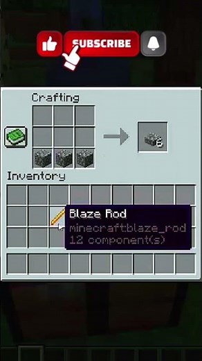 How to craft Brewing stand in Minecraft😁 #minecraft
