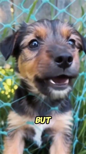 He was tangled in the garden netting... I got there just in time. 🕸️🐕‍🦺🥺