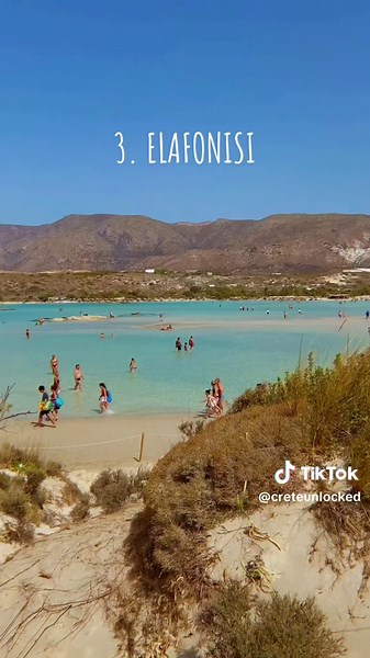 The best beaches with the clearest waters in crete greece 🏝️ #summerdestination #kreta #traveltok