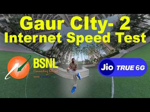 Jio True 5G vs BSNL 4G Speed Test in Noida 🔥 Real Truth Revealed! | Gaur City Noida Speed Test 📶