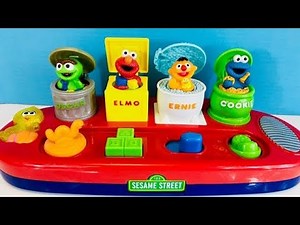 SESAME STREET POP UP Hill Toy with Sounds and Buttons!