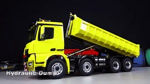 TOUCAN RC HOBBY 1/14 LESU RTR Hydraulic RC Full-Dump Truck 8x8 Metal Construction Vehicles Model