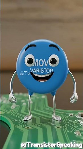 Varistor explained in 3d style #electronicsexplained #transistorspeaking #Varistor