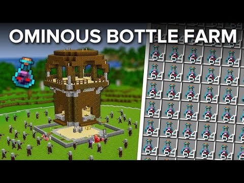 Minecraft Ominous Bottle Farm 🔥 | Unlimited Bad Omen | Easy Farm Hindi | 1.21