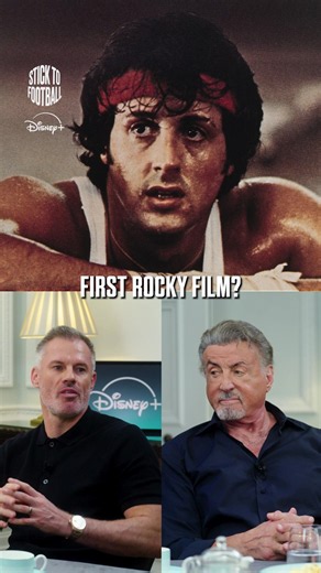 Sylvester Stallone on Stick to Football 😎 @The Overlap #carragher #sylvesterstallone #rocky #disneyplus #rambo