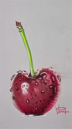 Drawing delightful cherries realistically: Freehand art tutorial for stunning results
