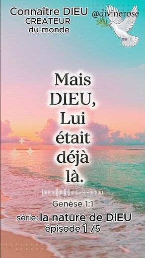 DIEU est le Créateur de l'Univers #Création #Créateur #Dieu #Commencement #LaVie #Espérance