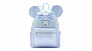 Sparkle All the Way with the Winter Blue Minnie Mouse Sequined Mini Backpack! | Chip and Company