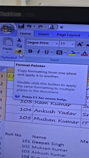 How to use Format Painter in Microsoft Excel | Excel Tips & Tricks | Advance Format Painter in Excel