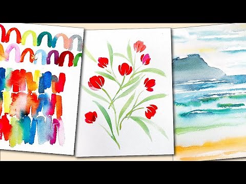 Simple Watercolor Ideas for Beginners!