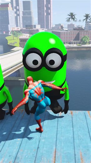 GTA 5 Epic Water Ragdolls Spider Man Jumps Fails ep 40 #shorts