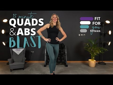 15 Minute Quads & Abs Workout with Dumbbells | Fit for YOU fifteen