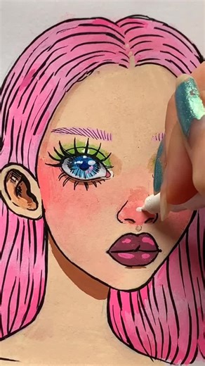 Posca Pen Blending Tutorial for Brighter Skin Tones