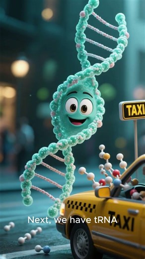 m RNA and t RNA working Structure #ytshorts #yt #biology #biomolecules