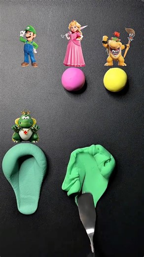 The Princess Peach Vs Luigi And Baby Bowser Super Mario Galaxy Movie Color Mix #nintendo #supermario