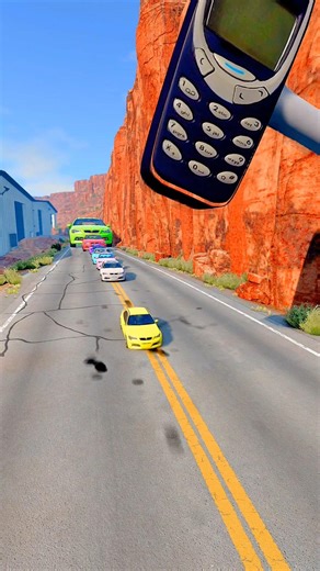 Colorful Small to Giant Cars vs Slap #38 #shorts #ytshorts #crash #cars #destroy #automobile #funk