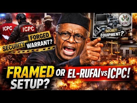 BOMBSHELL SHOWDOWN!!😱 “THEY’RE FRAMING ME!” — El-Rufai Explodes as ICPC Raid Sparks National Alarm