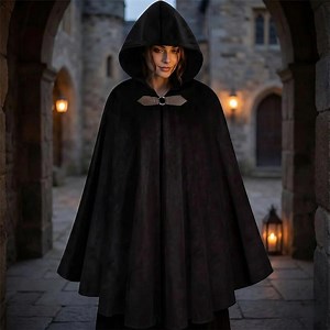 Women's Velvet Hooded Cloak | Medieval, Renaissance, Witchy, Fantasy Cape With Hood, Gothic & LARP Costume - Etsy