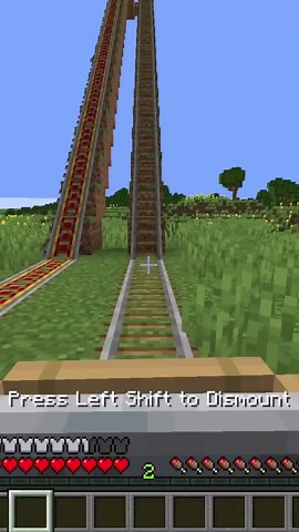 Stop using powered rails in Minecraft! #lifehack #tutorial #minecrafttipsandtricks #minecrafttiktok
