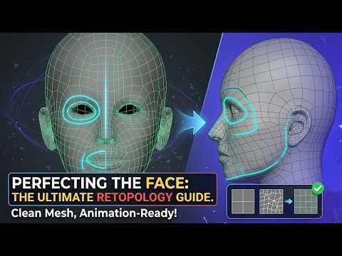 Basics of Human Face Retopology in Maya