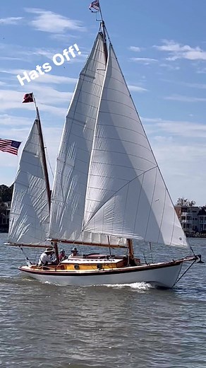A classic Herreshoff makes the most of a crisp breeze on the Chester River over the weekend. This boat and other beauties large and small were in Chestertown, Maryland, for the annual Sultana Downrigging Festival. | SAIL Magazine