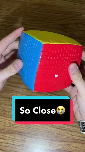 So close😭 #speedcubeshop #cubing #bigcubes #14x14 #fyp