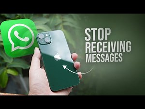How to Stop Receiving Messages from WhatsApp iPhone (tutorial)