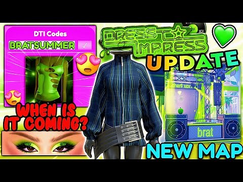 BRAT Summer UPDATE In DRESS TO IMPRESS Soon! New Charli xcx ITEMS, MAP & Release Date Theory ROBLOX