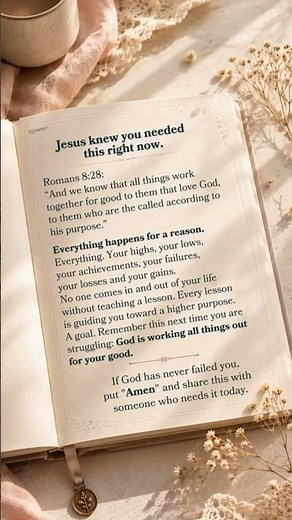 ✨ Romans 8:28 | God Is Working Everything for Your Good 🙏❤️