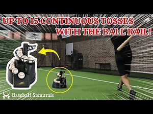 Up to 15 Continuous Tosses with the Ball Rail!│Hardball Toss Machine │