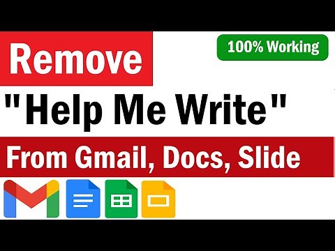 How To Remove Help Me Write in Gmail | How To Disable Help Me Write | How To Turn off Help me write