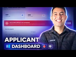 Build Applicant Dashboard UI – NextJS, Tailwind & Shadcn Job Portal Project