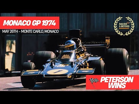 Formula 1 1974 Monaco Grand Prix - Peterson Wins - F1 Highlights