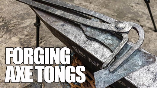 Forging axe tongs