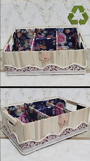 ♻️ Make a Makeup Organizer! Create the Best Practical Box Using Just Fabric and Cardboard 💄😱 #craft
