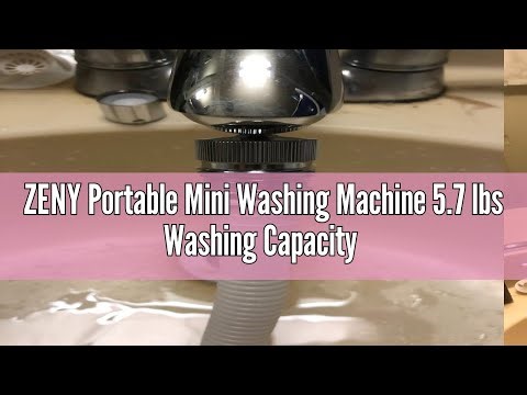 ZENY Portable Mini Washing Machine 5.7 lbs Washing Capacity Semi-Automatic Compact Washer Spinner Sm